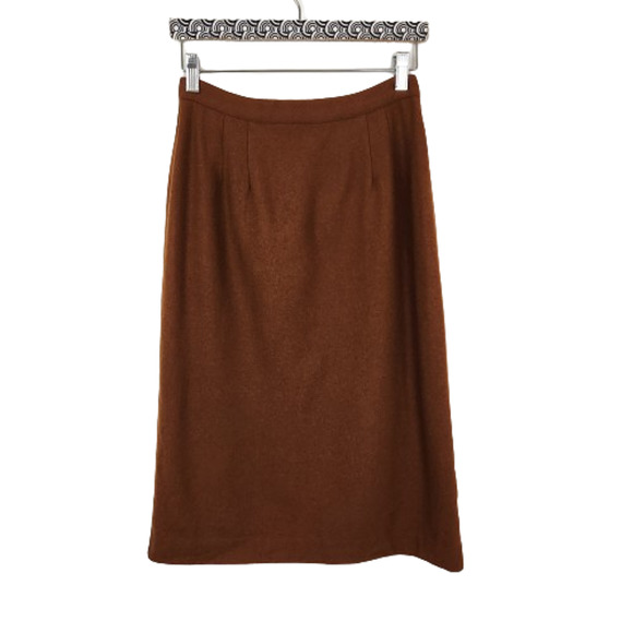 Jupe Briggs New York Taille 12 - Marron/tan, Coupe Droite/crayon, Occasion Très Bon état